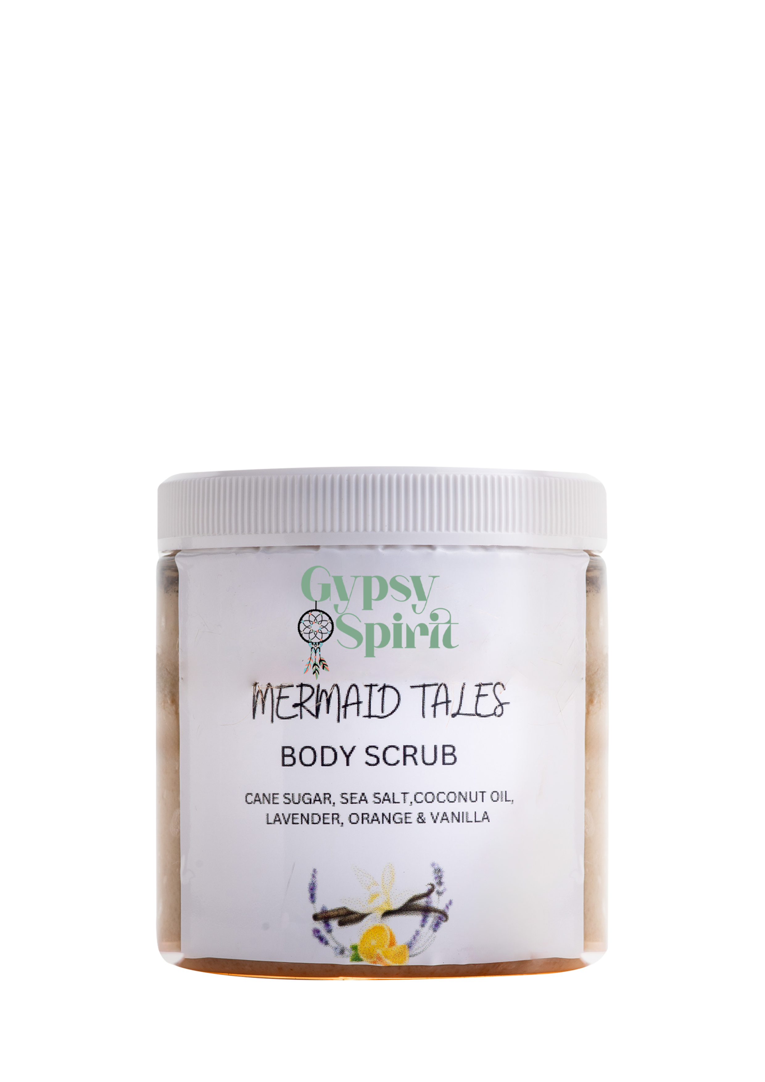 Sea salt and coconut oil body scrub