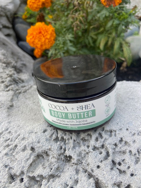 natural body butter with essential oils 